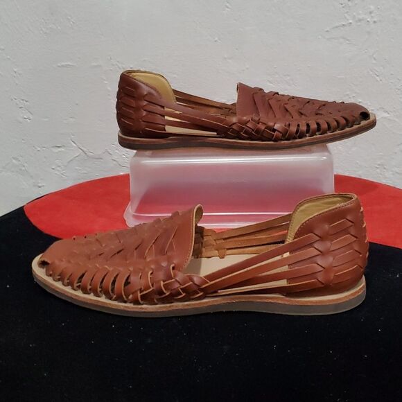 Nisolo Huarache Men\'s Brown Leather Loafers Size 10.5 main image 12
